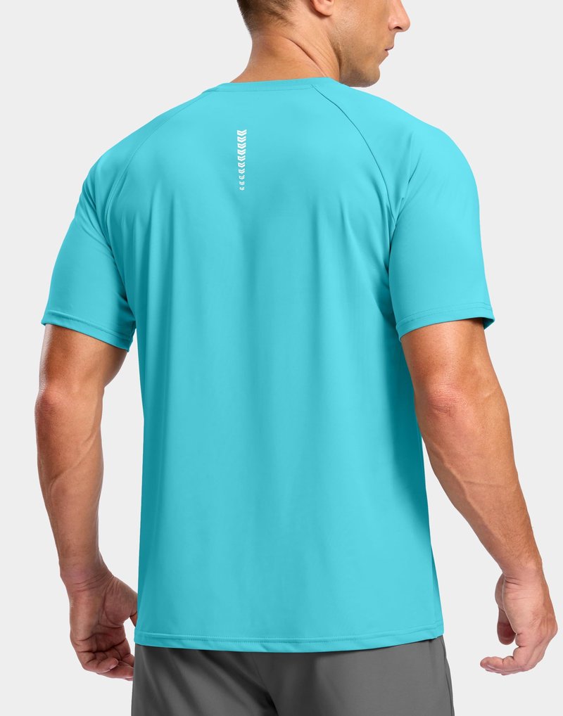 G Gradual Men's Athletic Workout T-Shirts Moisture Wicking Cooling Running Shirts Short Sleeve Performance Tee for Gym Tennis(Blue,XL)