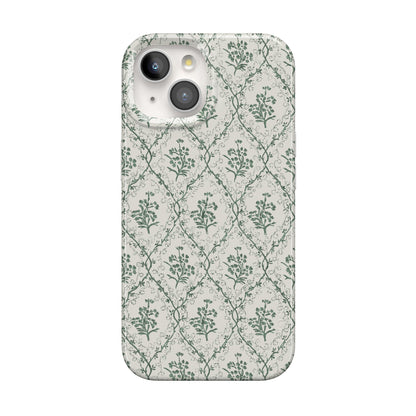 Casely iPhone 15 Plus Case | Fit Check | Neutral Checkerboard Checkered Classic Case | Compatible with MagSafe