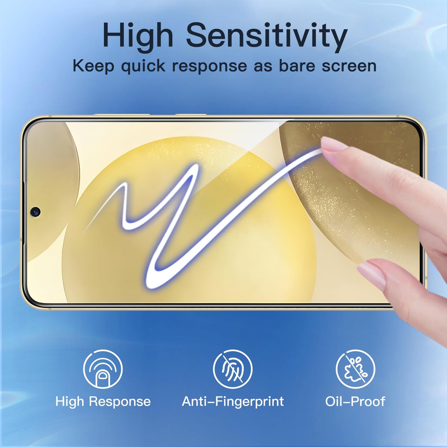 JETech Privacy Screen Protector for Samsung Galaxy S23 5G 6.1-Inch with Camera Lens Protector, Anti-Spy Tempered Glass Film, Fingerprint ID Compatible, 2-Pack Each