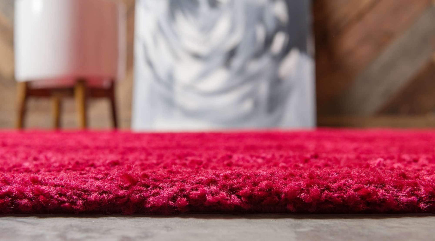 Unique Loom Solo Collection Area Rug - Calabasas (7' 10" x 10' Rectangle, Red)