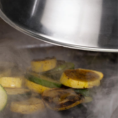 Blackstone 1780 12” Round Basting Cover, Stainless Steel