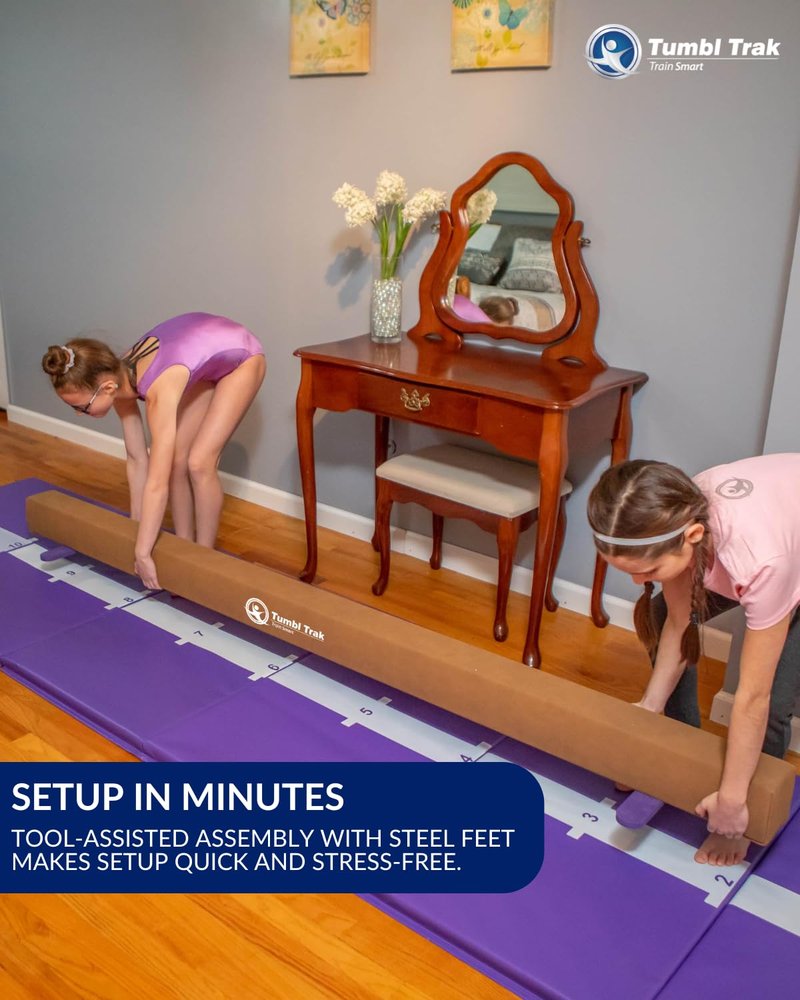 Tumbl Trak Addie Beam 8FT Suede Training Floor Balance Beam