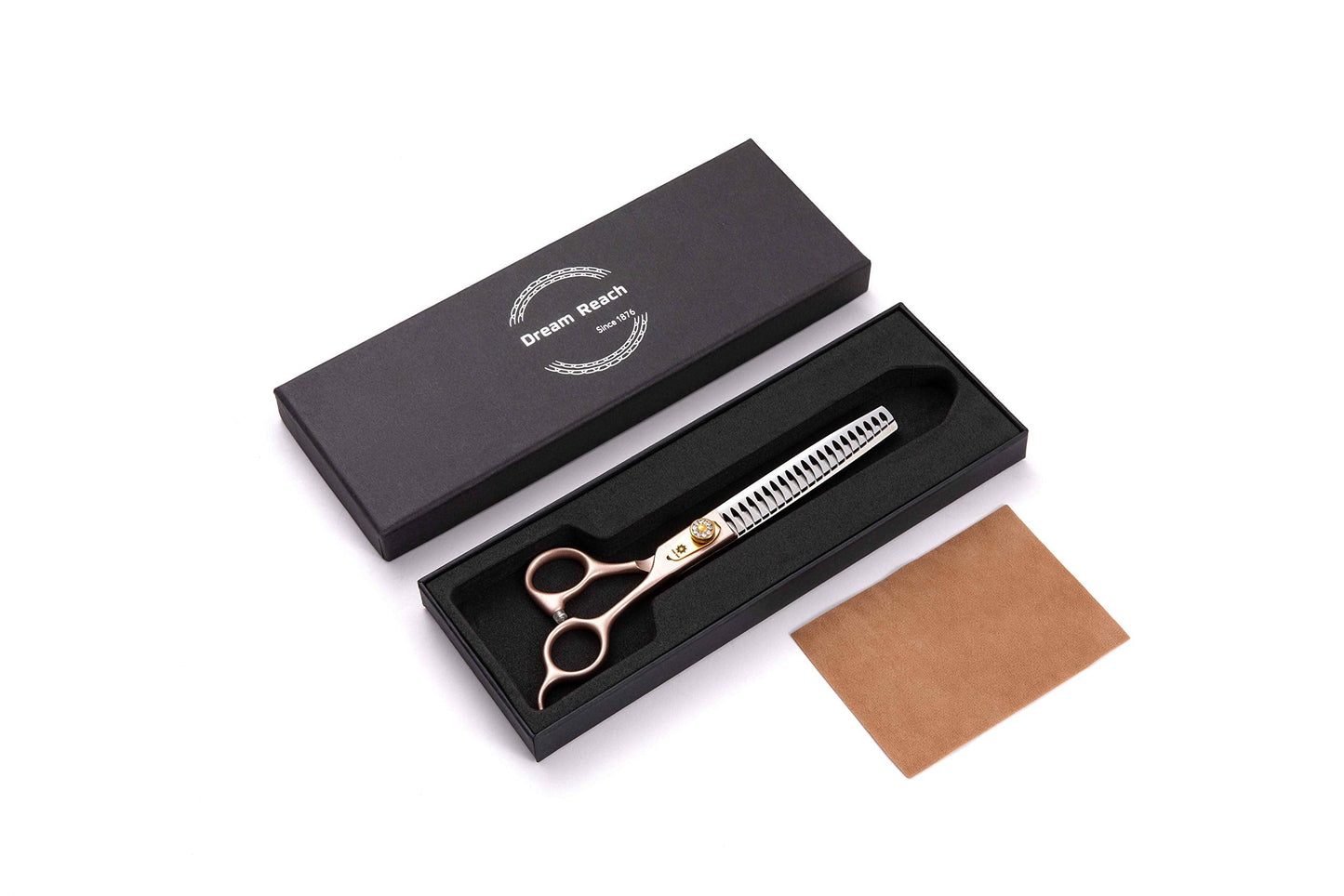 Dream Reach 7'' Professional Pet Grooming Chunker Scissors, 440C Japanese Steel Chunker Shears for Dog Cat and More Pets