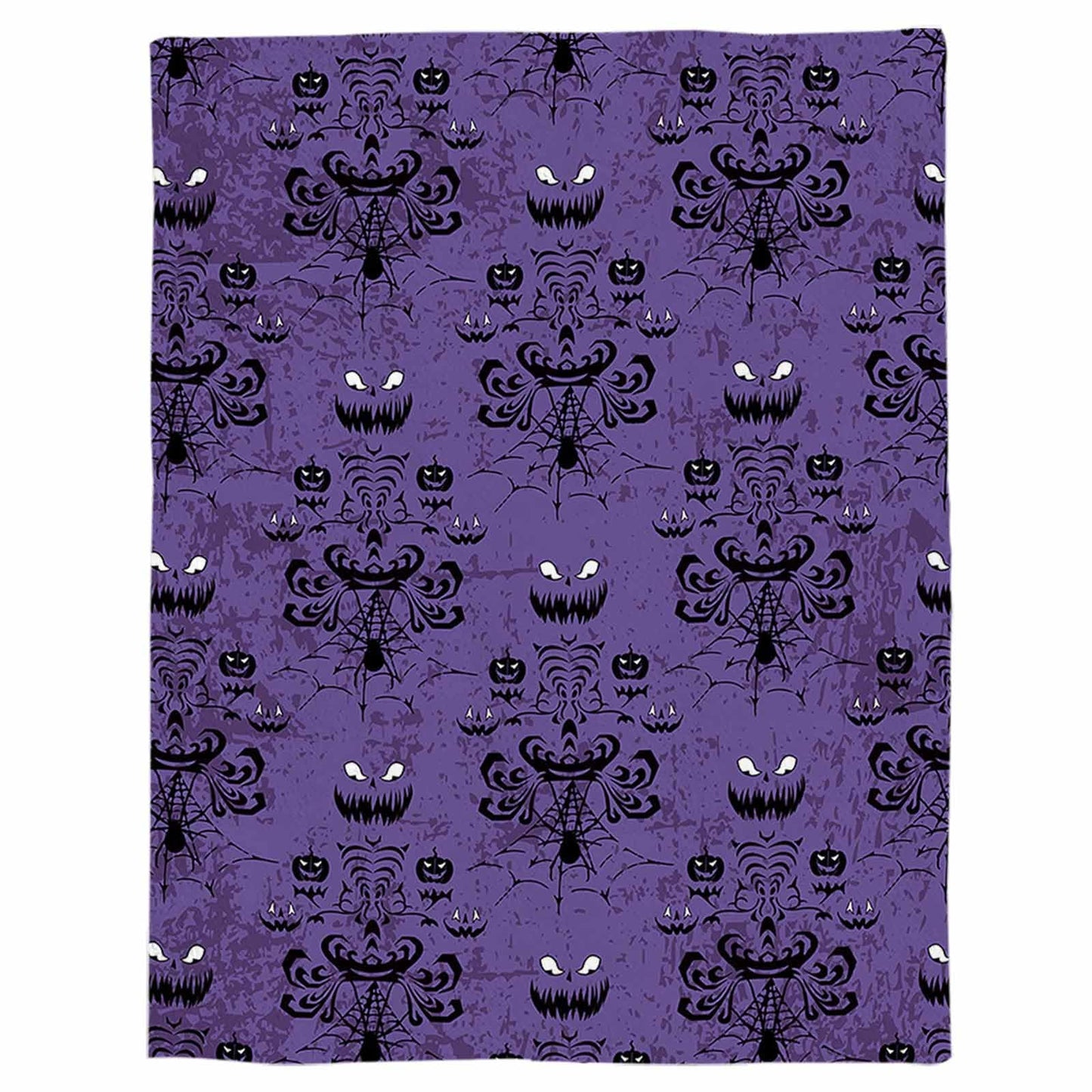 T&H XHome Flannel Fleece Bedding Blanket - 50"x60" Haunted Halloween Mansion - Grim Grinning Ghosts Anime Camp Throw Blanket for Baby Kids Boy Girls Men Women