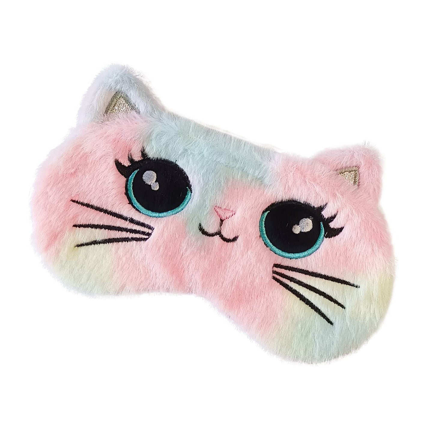 Cute Animal Sleeping Mask Soft Plush Blindfold Cute Rabbit Panda Koala Eye Cover Eyeshade for Kids Teens Girls Women (Flamingo)