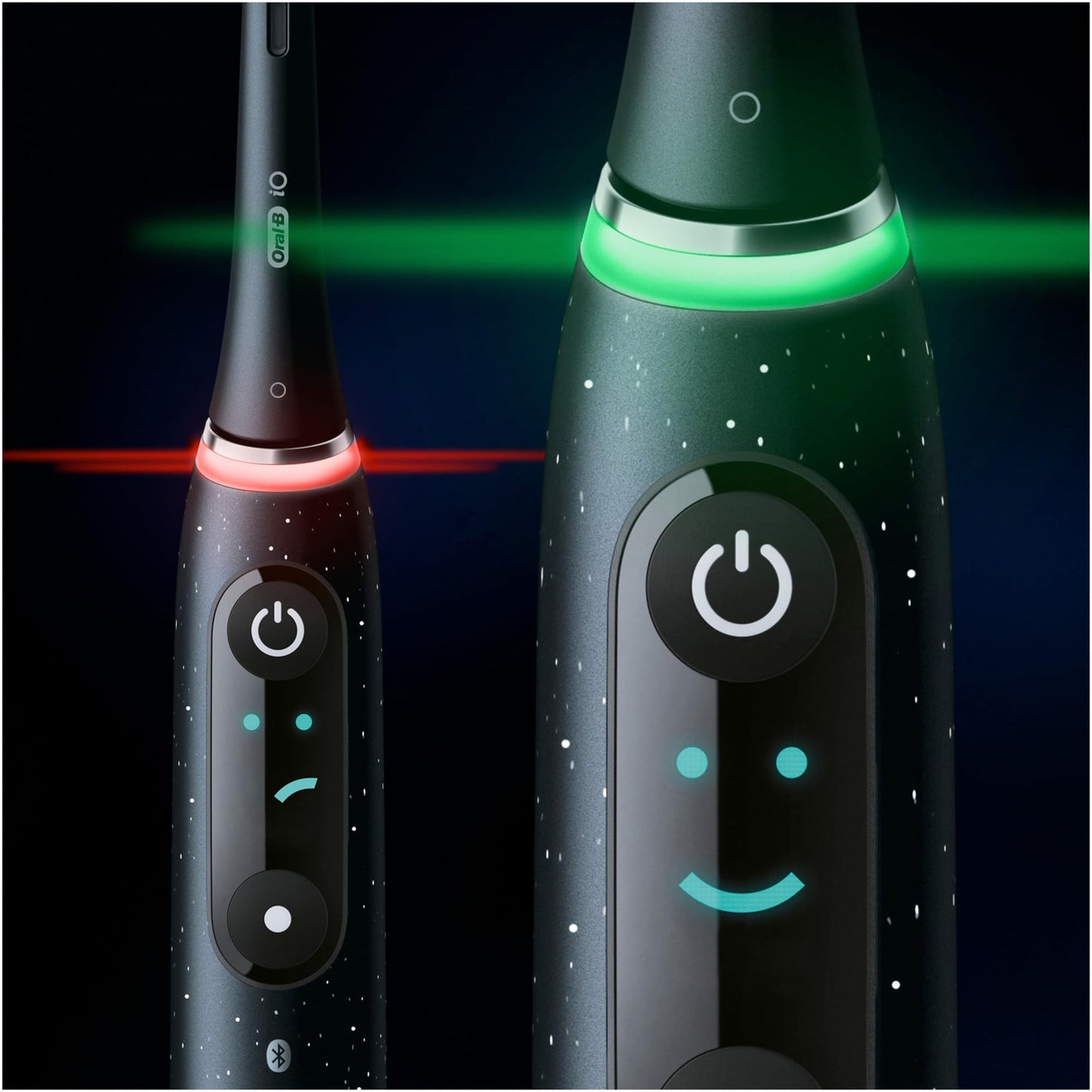 Oral-B iO Series 10 Electric Toothbrush, 7 Cleaning Modes for Dental Care, iOSense, Colour Display, Charging Travel Case, Designed by Braun, Cosmic Black