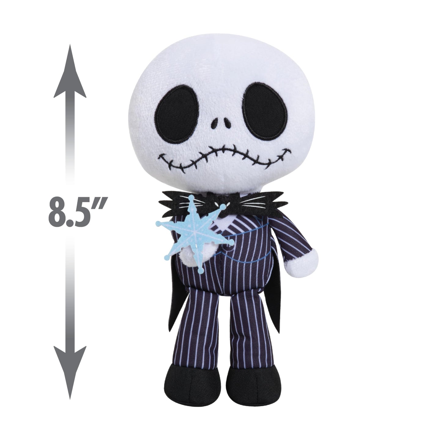 Disney Tim Burton’s Nightmare Before Christmas Small Plushie 3-Piece Set, Felt and Embroidered Details, Holiday Stocking Stuffers, Gifts, Presents, Kids Toys for Ages 3 Up by Just Play