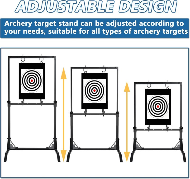 Adjustable Archery Target Stand - Compatible with Bag & Foam Targets | Indoor/Outdoor Shooting