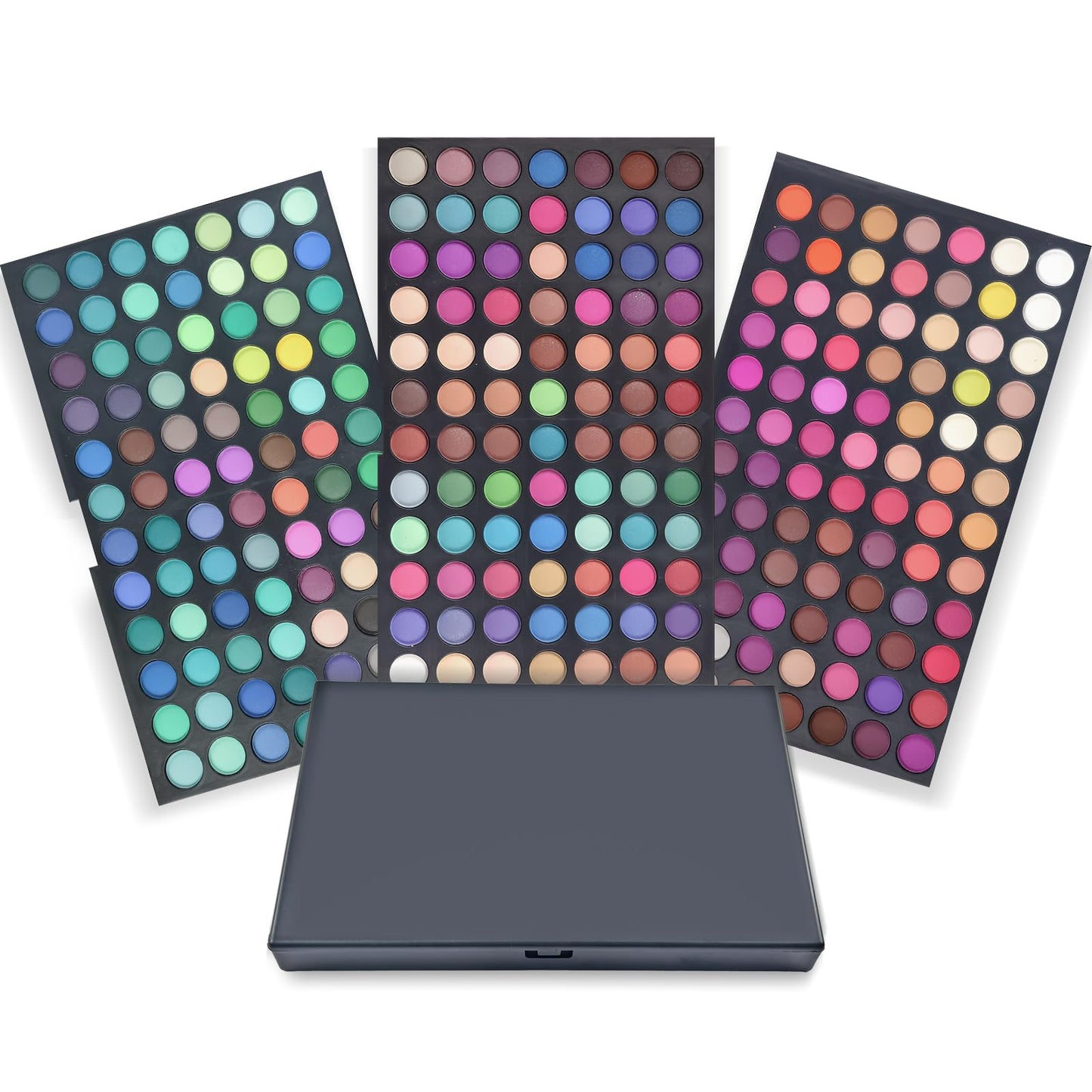 Pure Vie Professional 252 Colors Highlight Eyeshadow Palette Makeup Contouring Kit - Highly Pigmented Nudes Warm Natural Matte Shimmer Cosmetic Eye Shadows Pallet Powder Palette