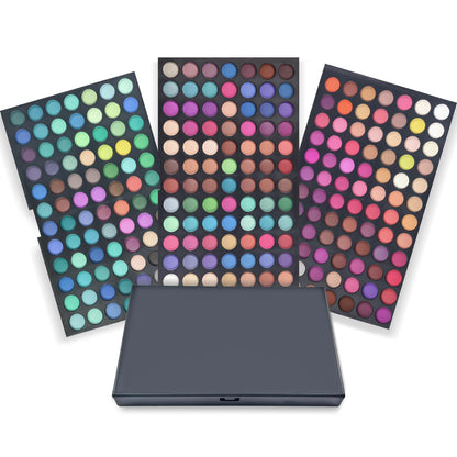 Pure Vie Professional 252 Colors Highlight Eyeshadow Palette Makeup Contouring Kit - Highly Pigmented Nudes Warm Natural Matte Shimmer Cosmetic Eye Shadows Pallet Powder Palette