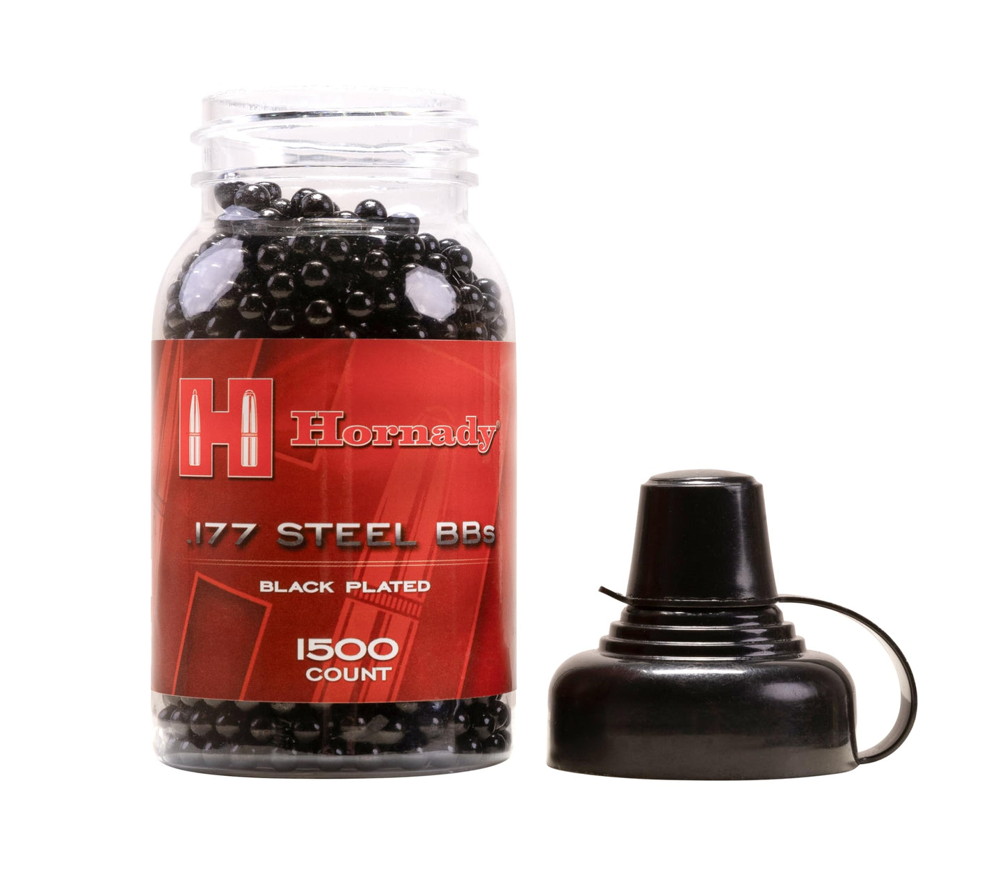 Umarex Hornady Black Plated .177 Caliber Steel BB Gun BBS (1500 Count), Pack of 2