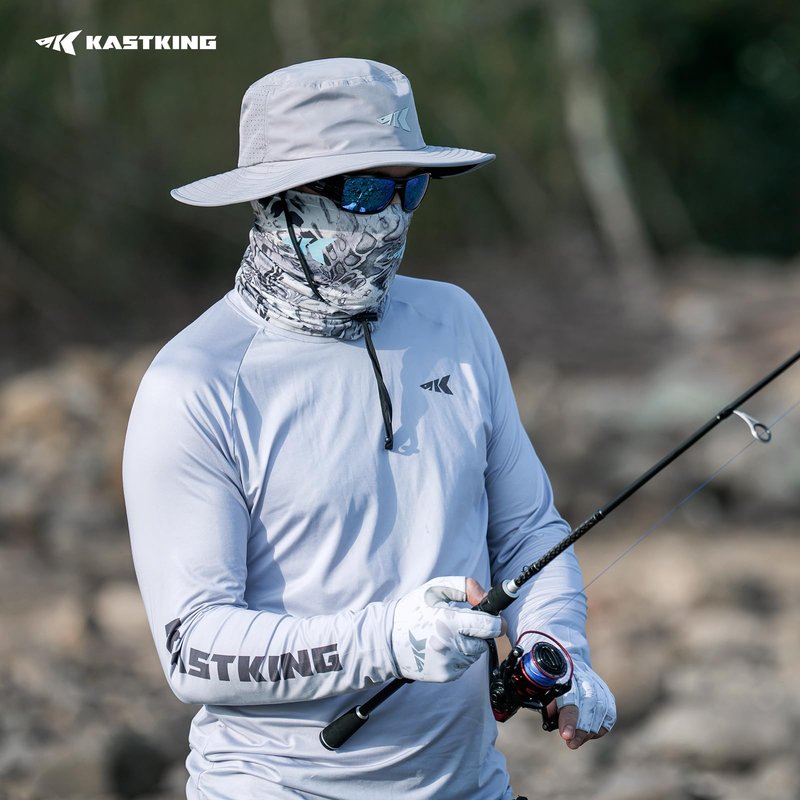 KastKing Sol Armis UPF 50 Boonie Hat - Sun Protection Hat, Fishing Hat, Beach & Hiking Hat, Paddling,Formal Gray
