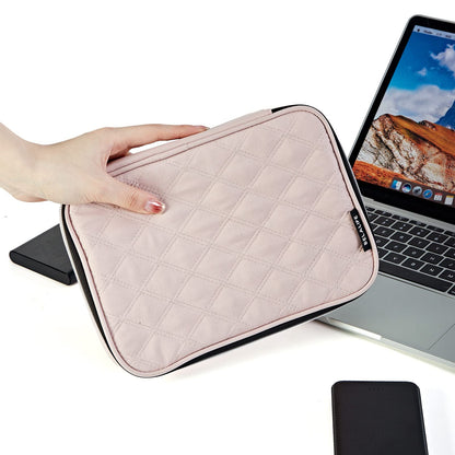 BELALIFE Portable Travel Cable Organizer Bag, Tech Storage Bag for Cord, Charger, Phone, Earphone, Hard Drive, USB, SD Card and Electronic Accessories, Pink