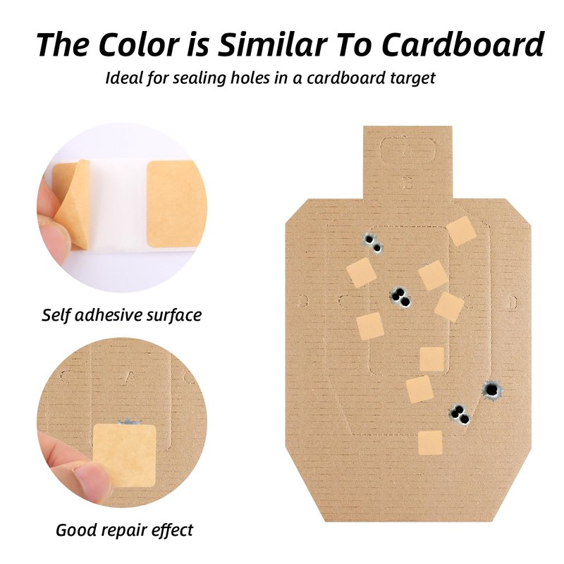 1000Pcs 0.87 Inch Target Pasters,Self-Adhesive Target Sticker Tape Shooting Cardboard Paper Markers Label for Pistol Shooting Range Practice(Brown)
