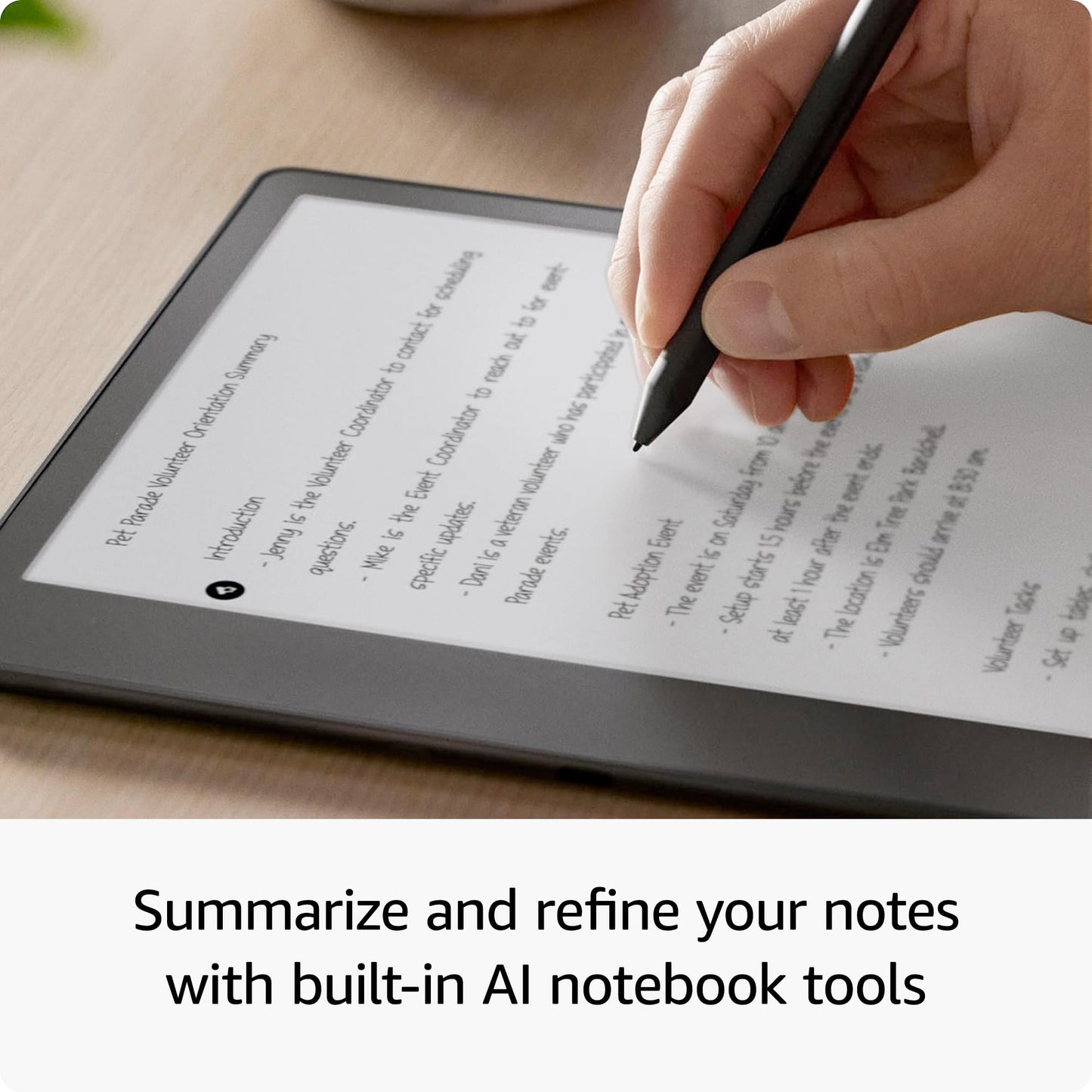 Kindle Scribe (2022 release) - 16 GB, the first Kindle and digital notebook, all in one, with a 10.2" 300 ppi Paperwhite display, with built-in notebook summarisation. Includes Basic Pen