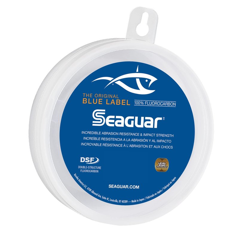 Seaguar Blue Label 100% Flourocarbon Fishing Line (DSF), 60lbs, 25yds Break Strength/Length - 60FC25