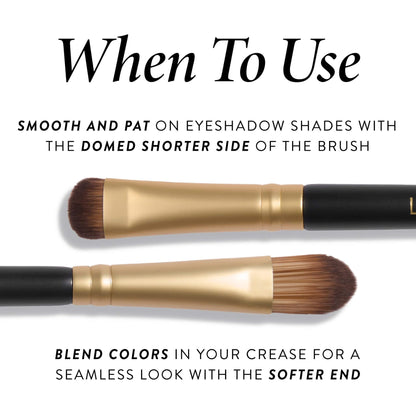 LAURA GELLER NEW YORK Retractable Black Kabuki Brush for Liquid, Cream and Powder Face Makeup With Aluminum Handle