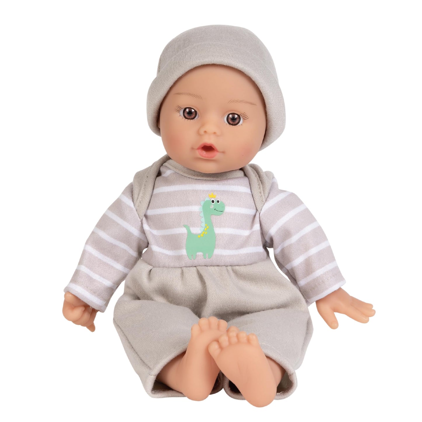 Adora Sweet Baby - 11” Soft & Cuddly Baby Doll, Realistic Features, Gentle Scent, Machine Washable, Lightweight & Easy to Hold | Adorable Playmate (Boy Dino)