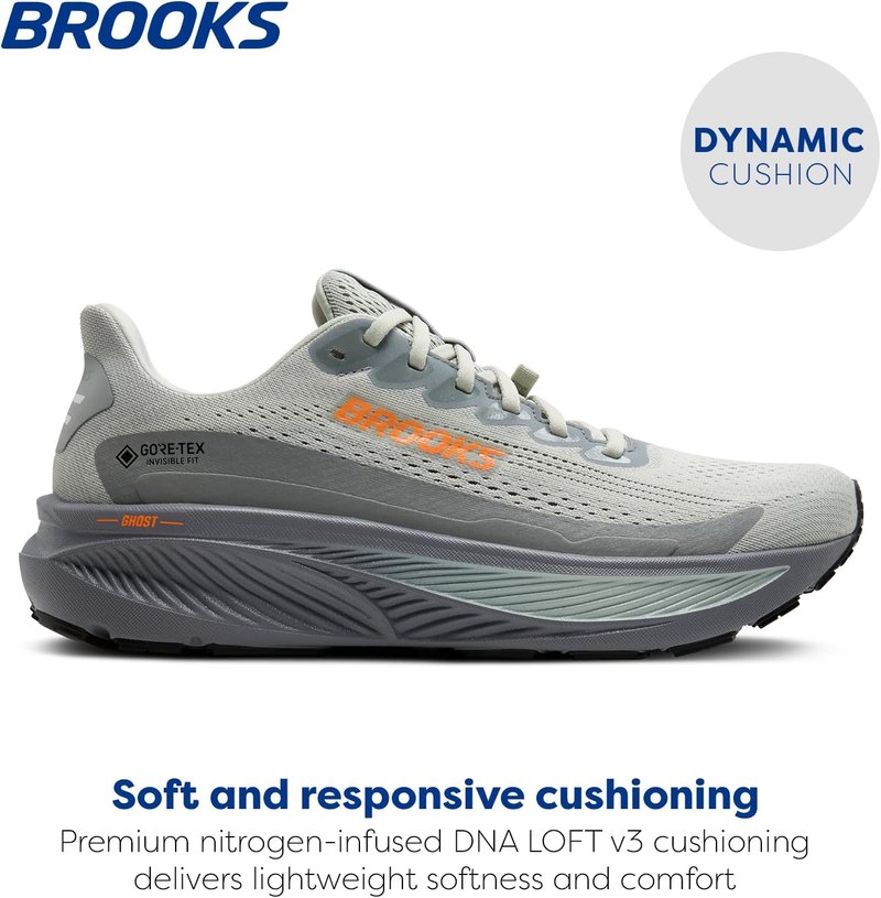 Brooks Men's Ghost 17 Running Shoes - Lightweight Comfort & Support | Size Options Available
