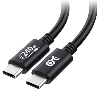 Cable Matters [USB-IF Certified] 240W USB C Cable - 6.6ft, Up to [240W Charging, 480Mbps], No Video Support, USBC Charger Cable/USBC Charging Cord for MacBook/iPad Pro/XPS/Surface Pro, White