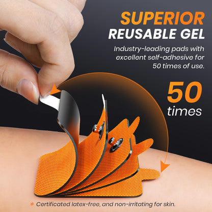 AVCOO 3-in-1 TENS Unit with 32 Modes, Dual Channel EMS Muscle Stimulator with 40 Intensities for Gradual Pain Relief Therapy, Rechargeable Electronic Pulse Massager with 12 Electrode Pads, EVA Case