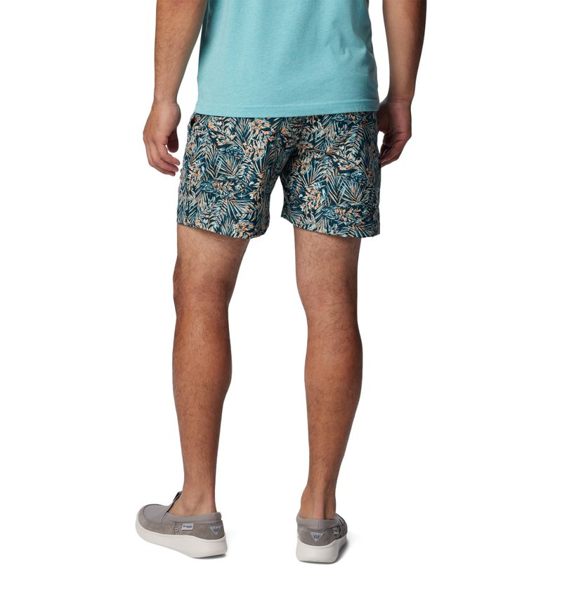 Columbia Men's PFG Rambler Water Short, Midnight Teal Tunado, X-Small