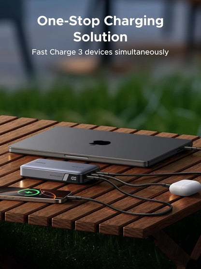 UGREEN 20000mAh 100W Power Bank, Nexode Portable Charger USB C 3-Port PD Fast Charging Battery Pack Digital Display for iPhone 17/16, MacBook, iPad, Galaxy S24 Ultra, Steam Deck, Dell XPS and More