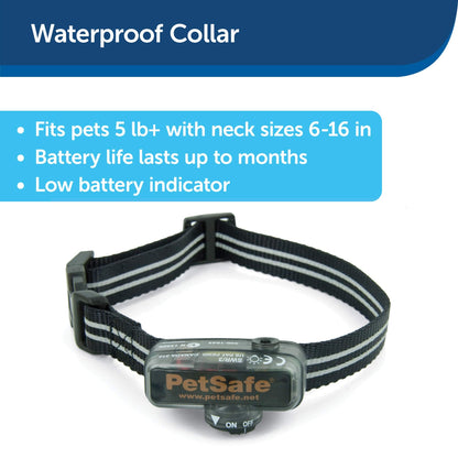 PetSafe Elite Little Dog In-Ground Pet Fence Receiver Collar - for Dogs Over 5 lb - Waterproof with Tone and Static Stimulation – from The Parent Company of Invisible Fence Brand