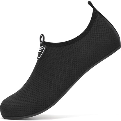 sportvibe Water Shoes Beach Shoes Lightweight Barefoot Aqua Quick Dry Breathable Swim for Women Men Surfing Running Driving Pool Yoga (Black,9 UK/43 EU)