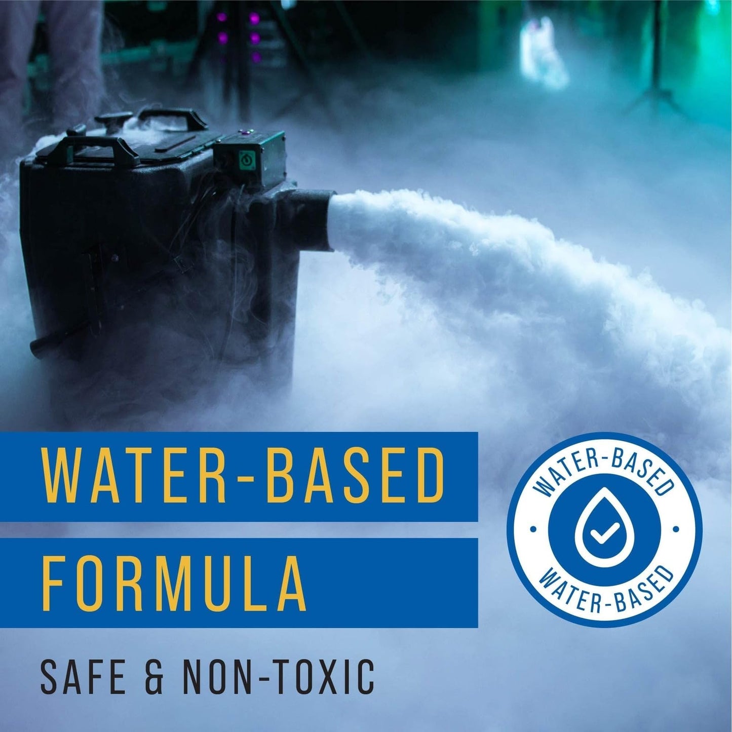 Maplefield Fog Juice High Density - 32 Oz Water Based Fogger Fluid - Long Lasting Smoke Machine Fog & Dry Ice for Smoke Effects - Compatible with 700+ Watt Machines