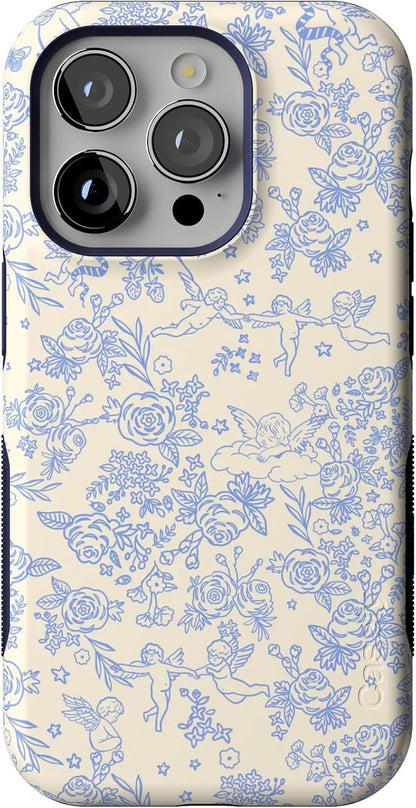 Casely iPhone 14 Pro Case | Opposites Attract | Day & Night Mountains | Compatible with MagSafe | Bold Protective Design