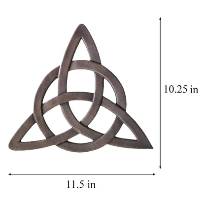 Super Z Outlet Resin Celtic Trinity Knot Wall Art for Home Decoration, Religious Communion Baptism Gifts, Churches
