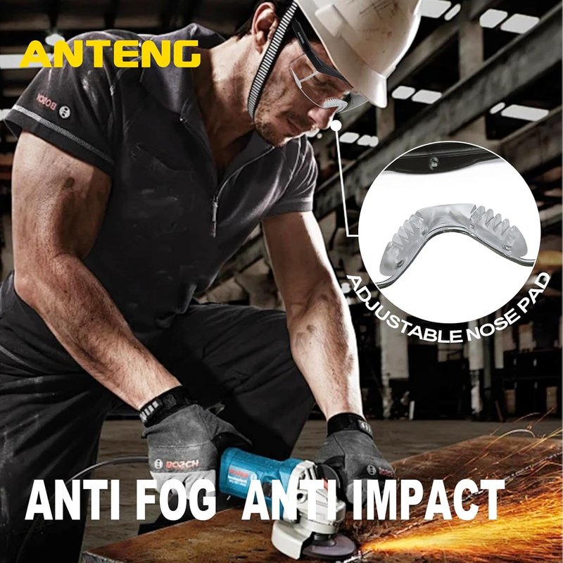 Safety Glasses - Anti-Impact Protective Eyewear for Shooting | Includes Eyeglasses Cleaning Cloth