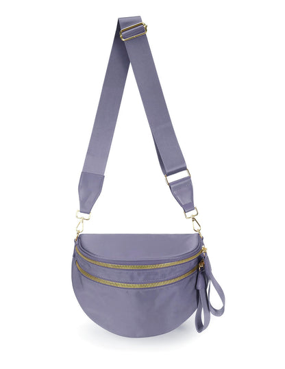Spacious Nylon Crossbody Bag Bum Bag Handbags Wallets Purses Trendy Shoulder Bag for Women