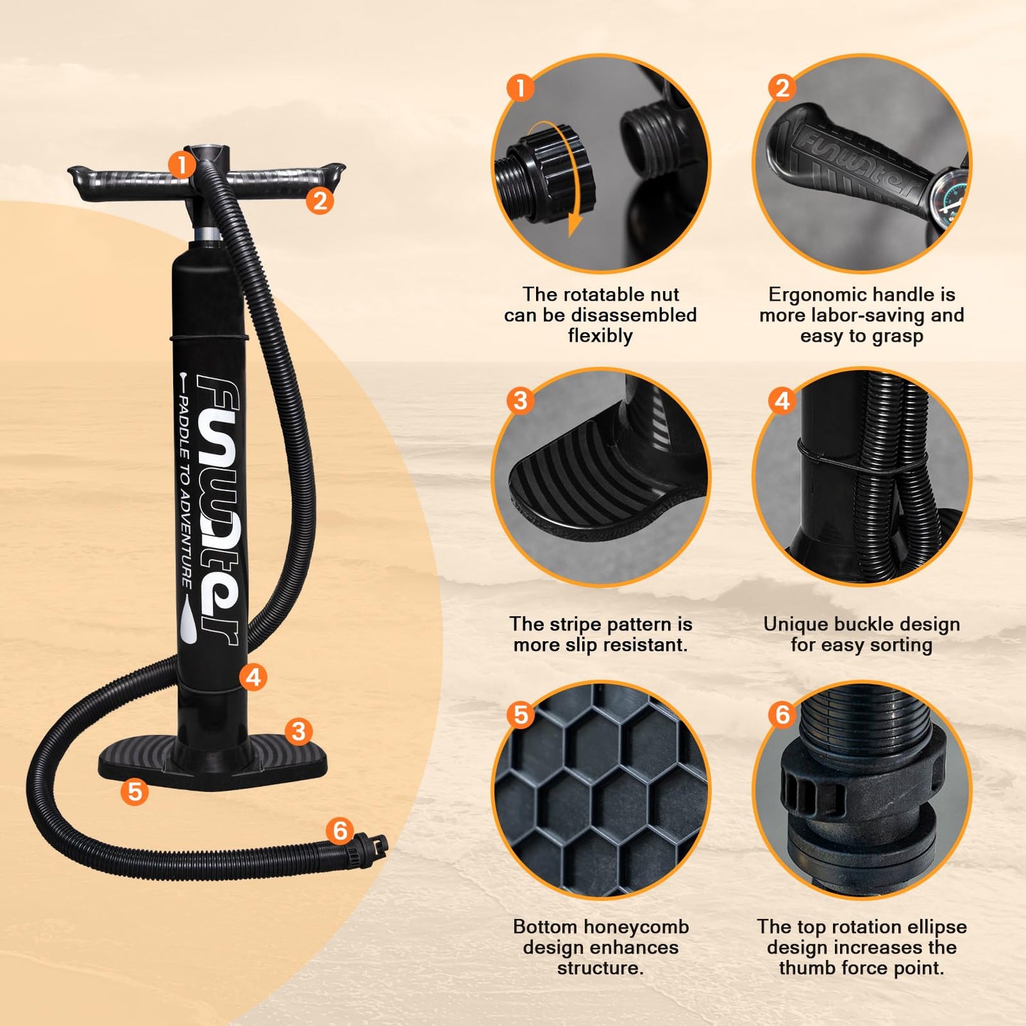 FunWater SUP Inflatable Stand Up Paddle Board 10'x31''x6'' Ultra-Light Inflatable Paddleboard with ISUP Accessories,Fins,Adjustable Paddle, Pump,Backpack, Leash, Waterproof Phone Bag,Kayak Seat