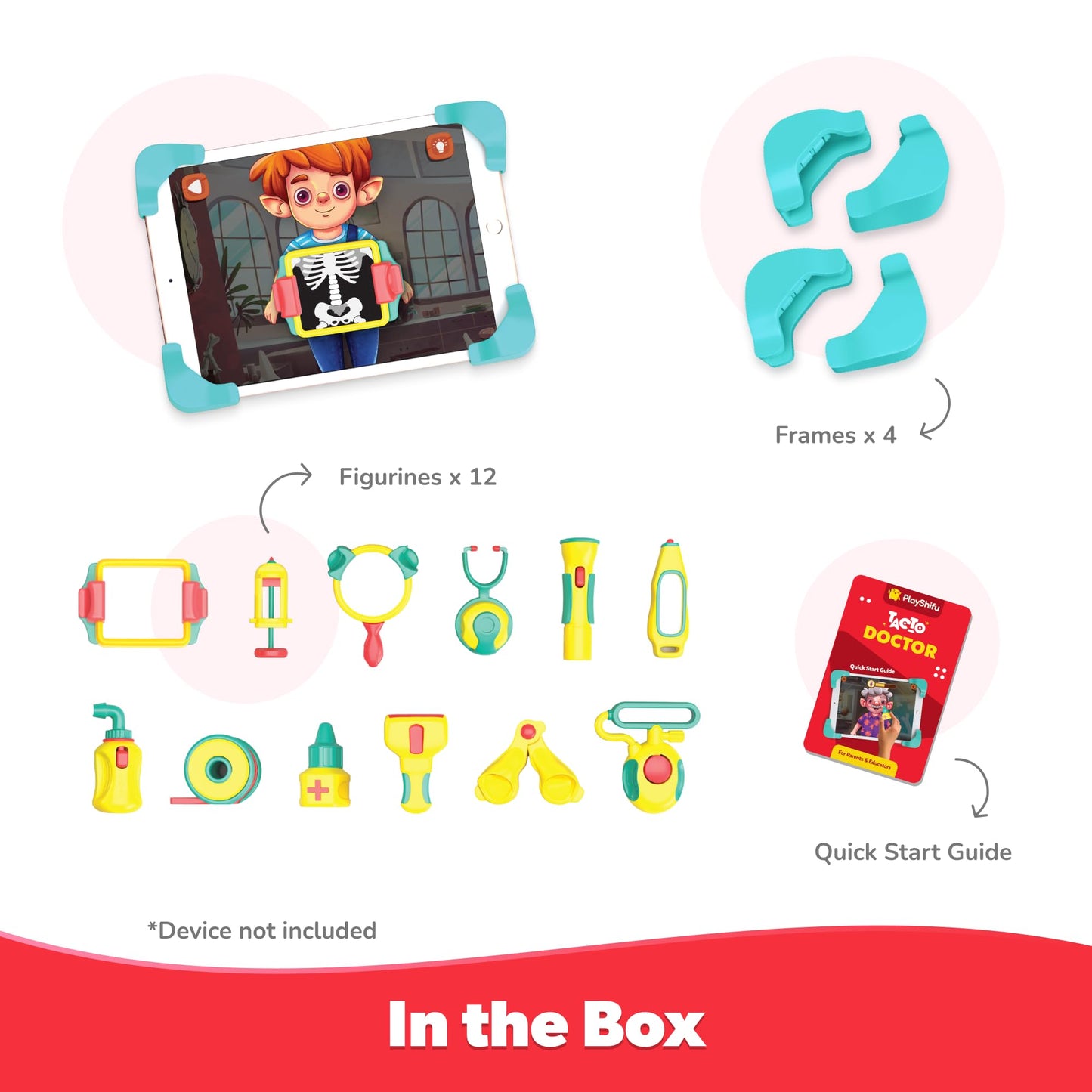 PlayShifu STEM Toys for Kids - Tacto Doctor (Interactive Kit + App) - Pretend Play with Real STEM Learning