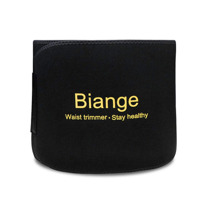 Biange Waist Trainer for Women Men Sweat Belt Waist Trimmer Belly Band Stomach Wraps