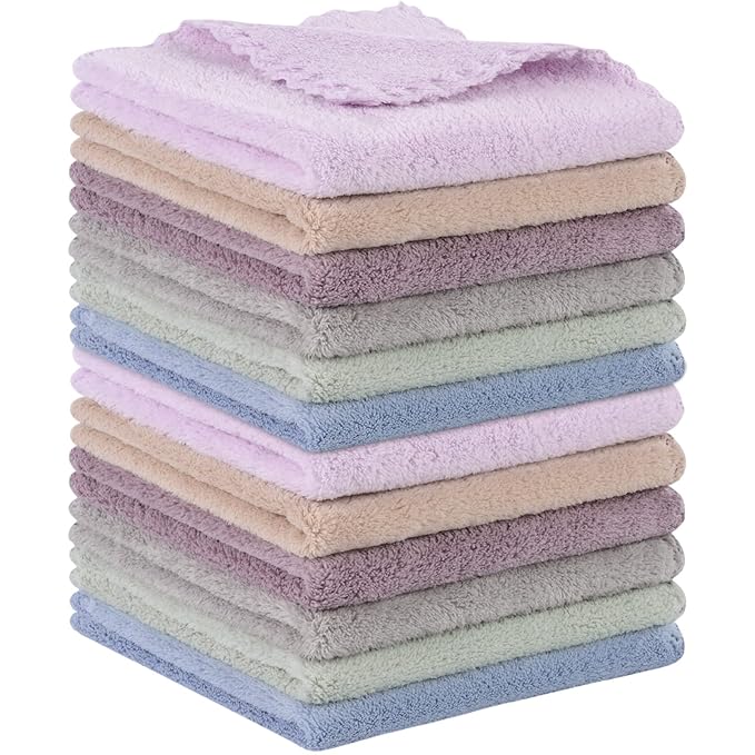 SUNLAND Microfiber Face Cloth Reusable Makeup Remover Facial Cleansing Towel
