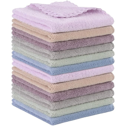 SUNLAND Microfiber Face Cloth Reusable Makeup Remover Facial Cleansing Towel