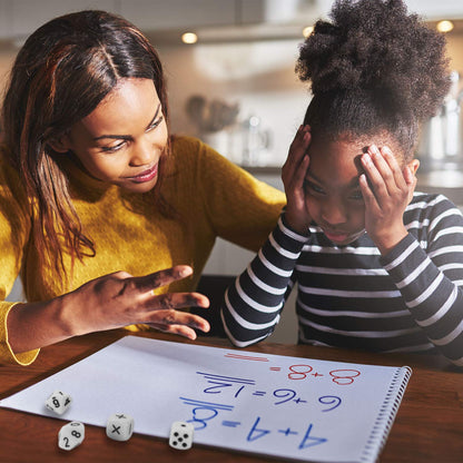 Gejoy 18 Pieces Teaching Dice Set, Include Math Operation, Number and Dot Dice for Math Teaching School Classroom Supplies