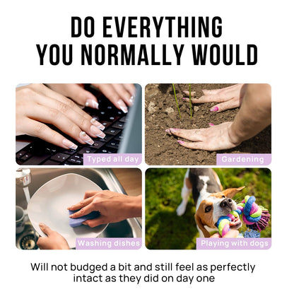 BTArtbox French Tip Press On Nails Almond - Black Press on Nails Short, Glue On Nails for Women Gift, Supremely Fit Natural Reusable Stick On Nails in 16 Sizes - 32 Fake Nails Kit, Black French