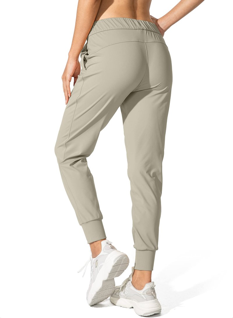 SANTINY Women's Joggers Pants Pockets Drawstring Running Sweatpants for Women Lounge Workout Jogging(Silver Sage_XS)