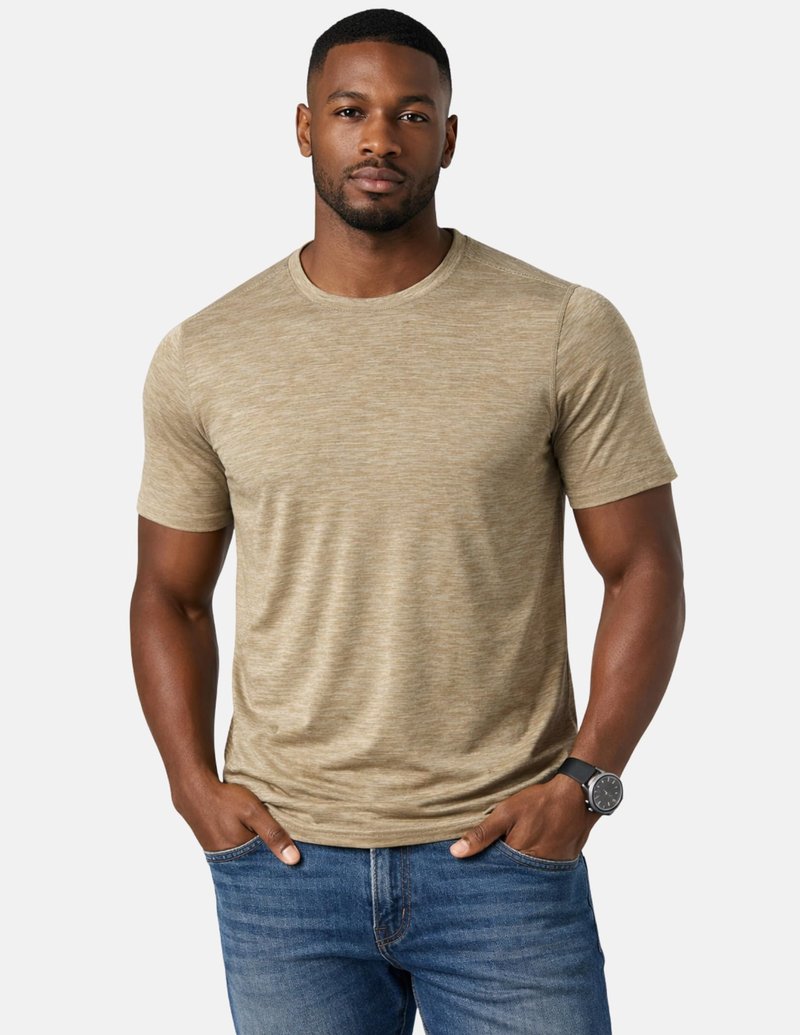 5 Pack Men’s Active Quick Dry Crew Neck T Shirts | Athletic Running Gym Workout Short Sleeve Tee Tops Bulk (Set 10, X-Large)