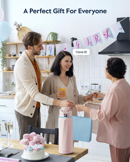 BOOST Smart Water Bottle with Reminder & Tracker, Double Wall Vacuum Insulated Bottles Stainless Steel, 32oz BPA-Free Wide Mouth for Gym, Office, School - Ideal Gift, Pink