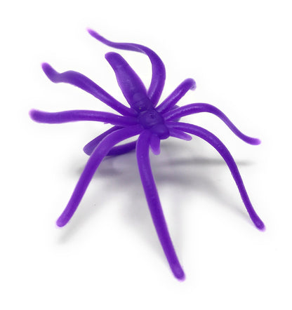 Funiverse 288 Bulk Halloween Spider Ring Assortment - Orange, Purple, Black, and Glow-in-the-Dark Creepy Crawly Party Favors, Treats, and Cupcake Toppers