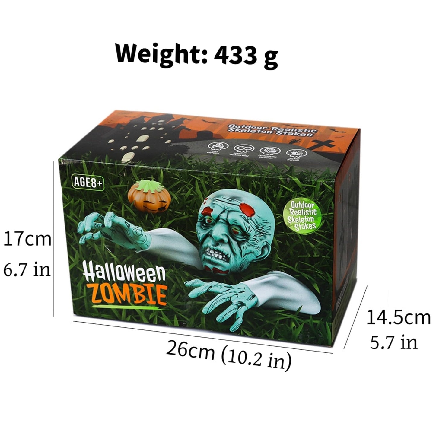 LZGSHF Realistic Zombie Garden Stakes Halloween Decorations Outdoor Yard Stakes Outside House Lawn Patio Party Graveyard Scenes Halloween Decor
