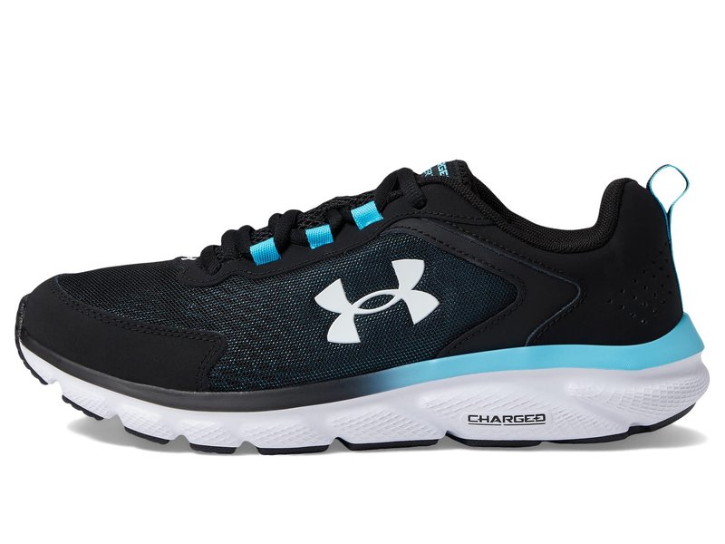 Under Armour Men's Charged Assert 9, (009) Black/Blue Surf/White, 9, US