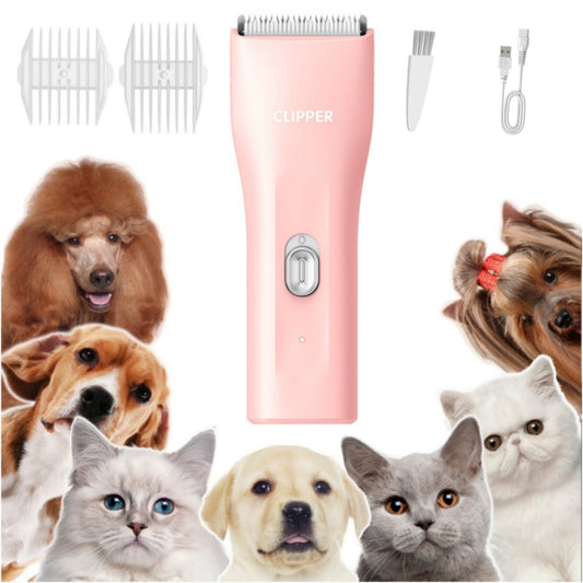 Dog Clippers,Quiet Washable USB Rechargeable Cordless Dog Grooming Kit,Electric Pets Hair Trimmers Shaver Shears for Dogs and Cats
