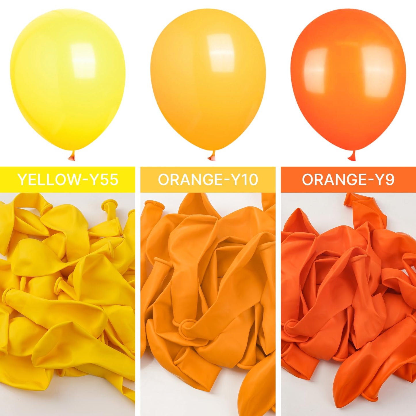 PartyWoo Balloons 145 pcs Different Sizes of 18 12 10 5 Inch Orange Fall Balloon Arch Kit Garland for Thanksgiving Halloween Little Cutie Baby Shower Birthday Party Decorations Orange-Y9