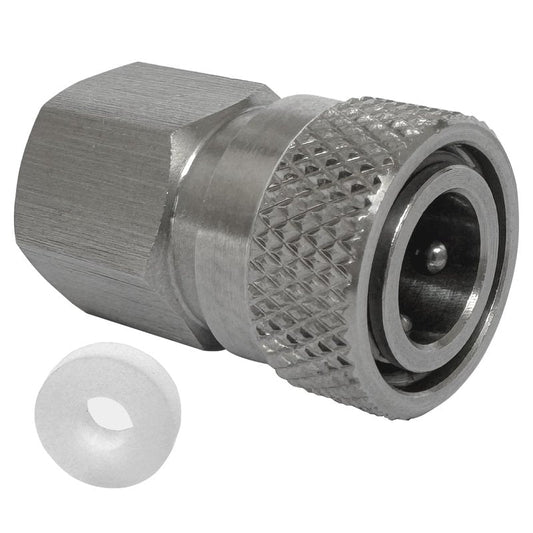 HMKUGO Paintball PCP Female Thread Stainless Steel Coupler HPA CO2 Air Tank Refill Connector Quick Disconnect Quick Release Adapter Fitting